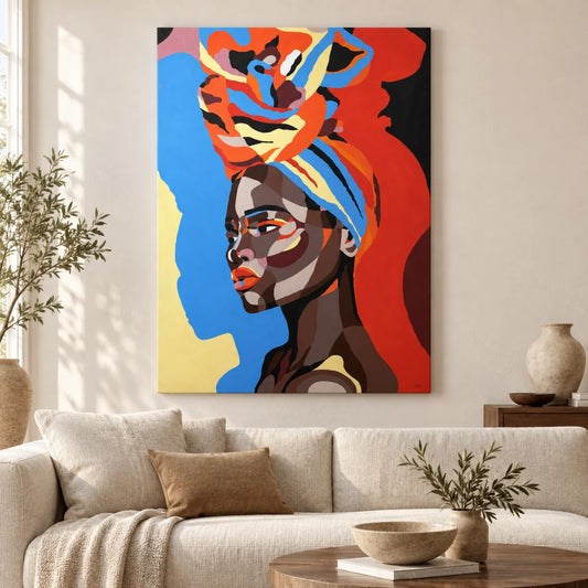Helen El Boyaması Akrilik Tuval Tablo 90x140 cm